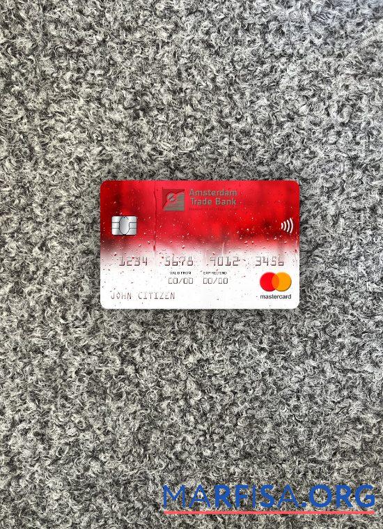 Realistic Netherlands Amsterdam Trade Bank mastercard photolook front real example